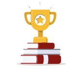 Books and Trophy