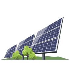 Solar Panels Illustration