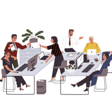 Office Workers Illustration