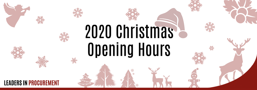 2020 Christmas Opening Hours